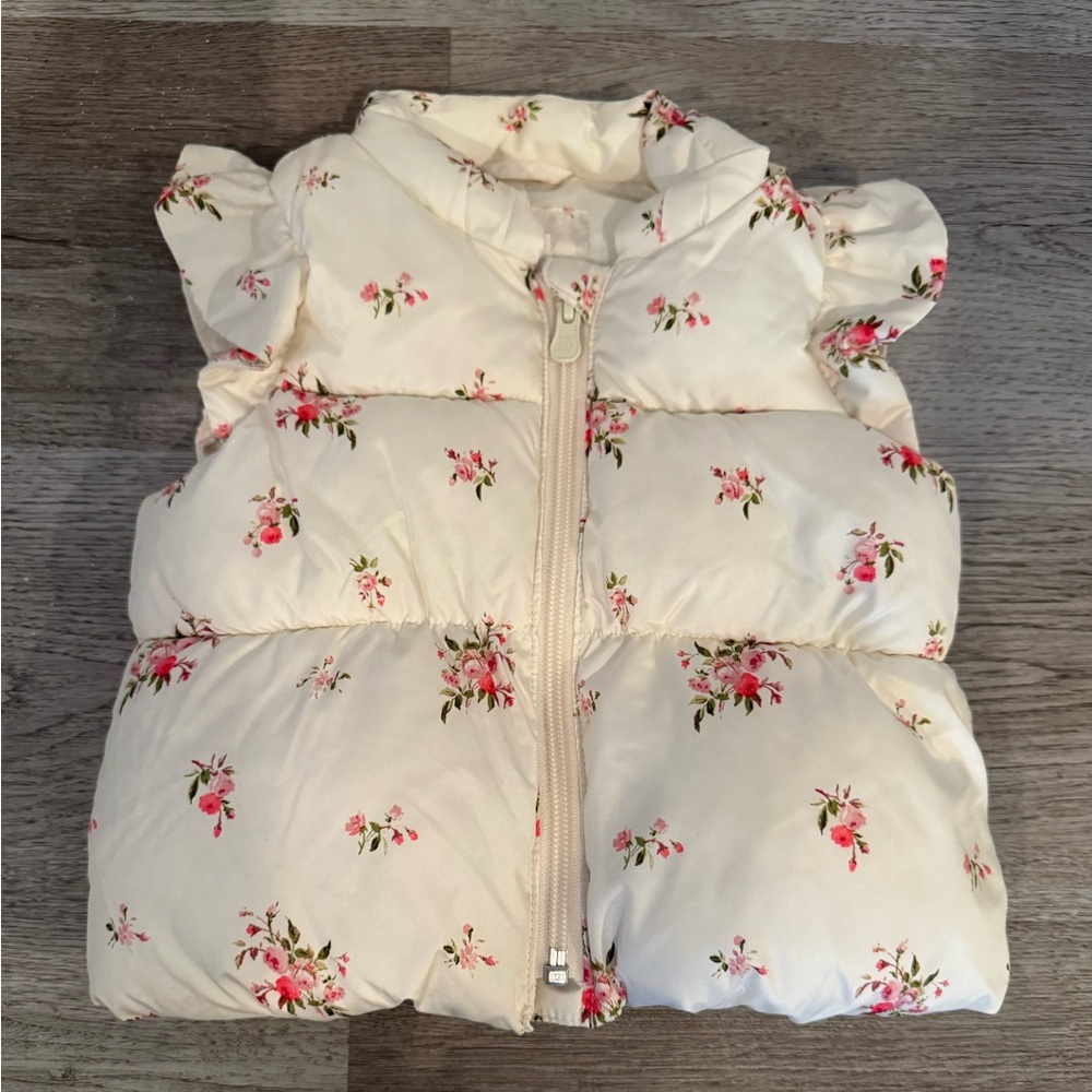 Baby gap floral vest